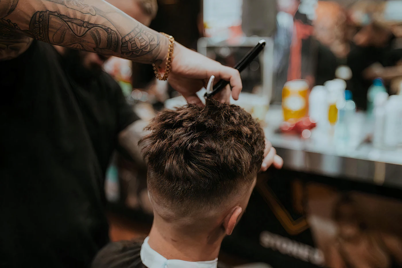 Corte de cabello con tijera